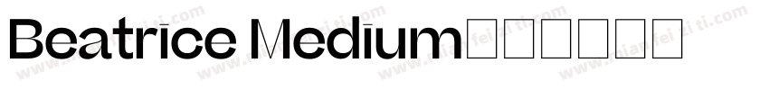 Beatrice Medium字体转换